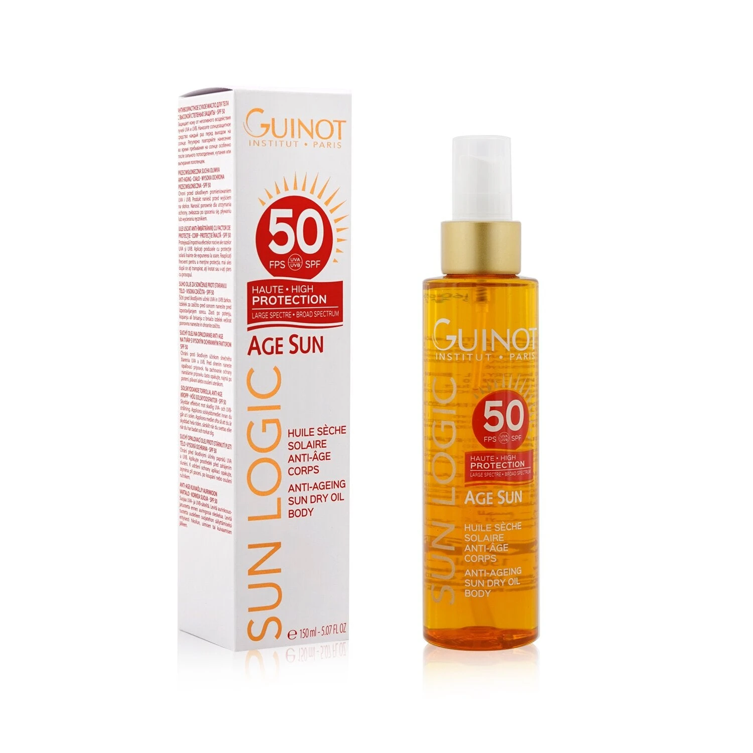 Guinot Sun Logic Age Sun Anti-Ageing Sun Dry Oil For Body SPF 50 150ml/5.07oz 2 Guinot Sun Logic Age Sun Anti-Ageing Sun Dry Oil For Body SPF 50 150ml/5.07oz - Image 2