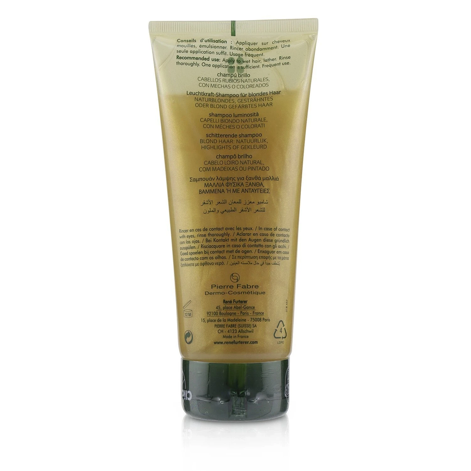 René Furterer Rene Furterer Okara Blond Blonde Radiance Ritual Brightening Shampoo (Natural, Highlighted Or Colored Blonde Hair) 200ml/6.7oz 3 René Furterer Rene Furterer Okara Blond Blonde Radiance Ritual Brightening Shampoo (Natural, Highlighted Or Colored Blonde Hair) 200ml/6.7oz - Image 3