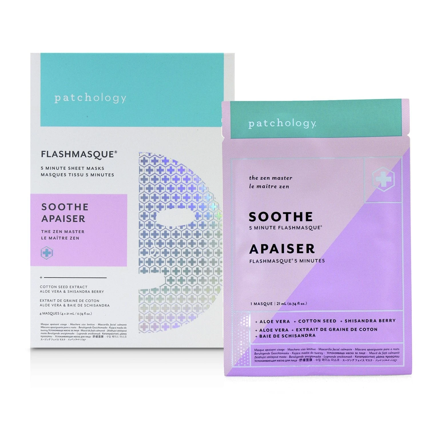Patchology FlashMasque 5 Minute Sheet Mask - Soothe 4x21ml/0.74oz 2 Patchology FlashMasque 5 Minute Sheet Mask - Soothe 4x21ml/0.74oz - Image 2