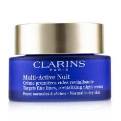 Clarins Multi-Active Night Targets Fine Lines Revitalizing Night Cream - For Normal To Dry Skin (Box Slightly Damaged) 50ml/1.6oz