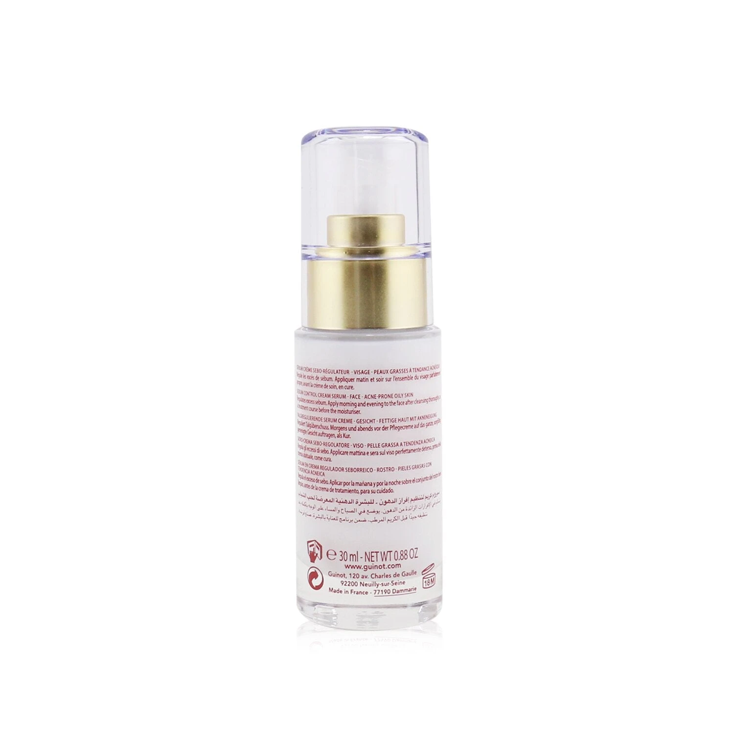 Guinot AcniLogic Cream Serum - Sebum Control Cream Serum For Face (For Acne-Prone Oily Skin) 30ml/0.88oz 2 Guinot AcniLogic Cream Serum - Sebum Control Cream Serum For Face (For Acne-Prone Oily Skin) 30ml/0.88oz - Image 2