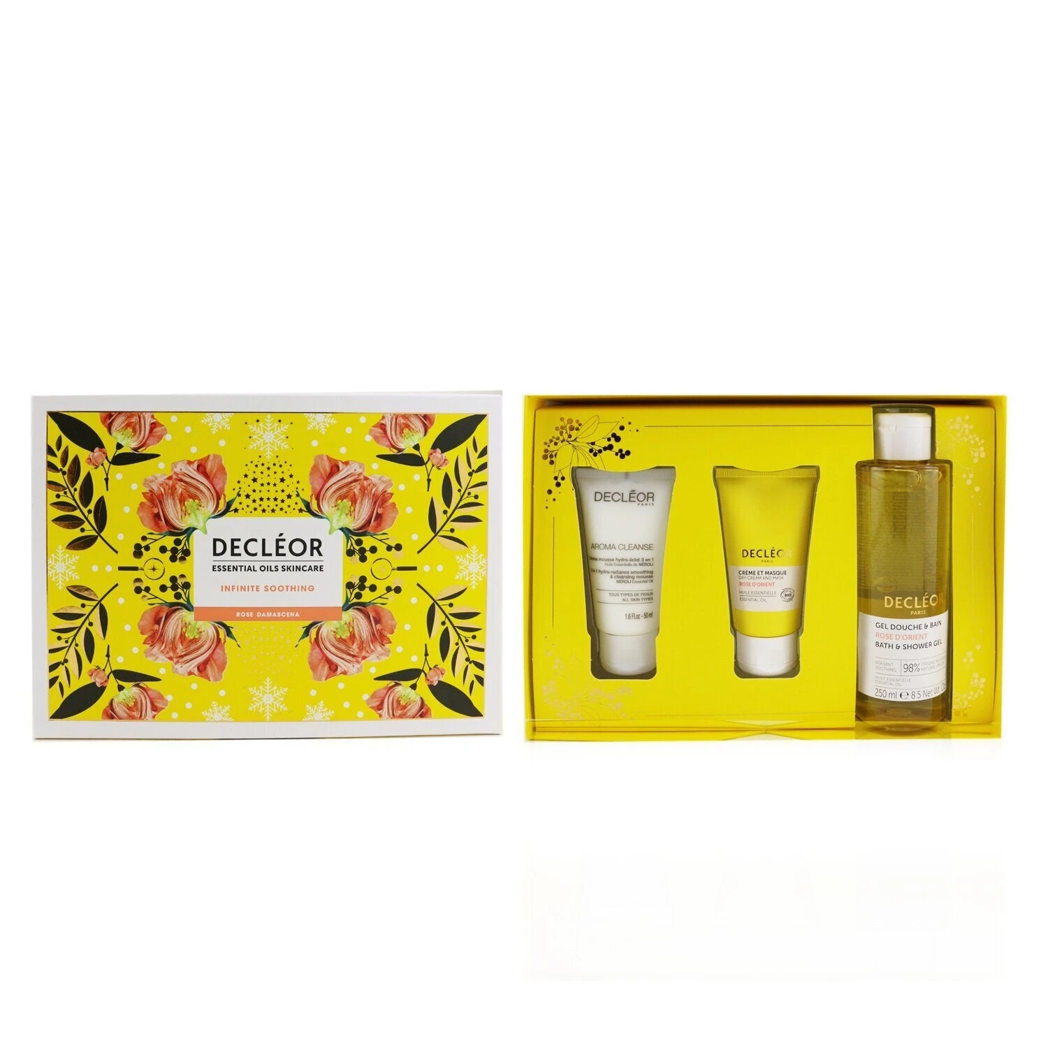 DECLÉOR Decleor Infinite Soothing Rose Damascena Skincare Set: Aroma Cleanse Cleansing Mousse+ Day Cream & Mask+ Bath & Shower Gel 3pcs 2 DECLÉOR Decleor Infinite Soothing Rose Damascena Skincare Set: Aroma Cleanse Cleansing Mousse+ Day Cream & Mask+ Bath & Shower Gel 3pcs - Image 2