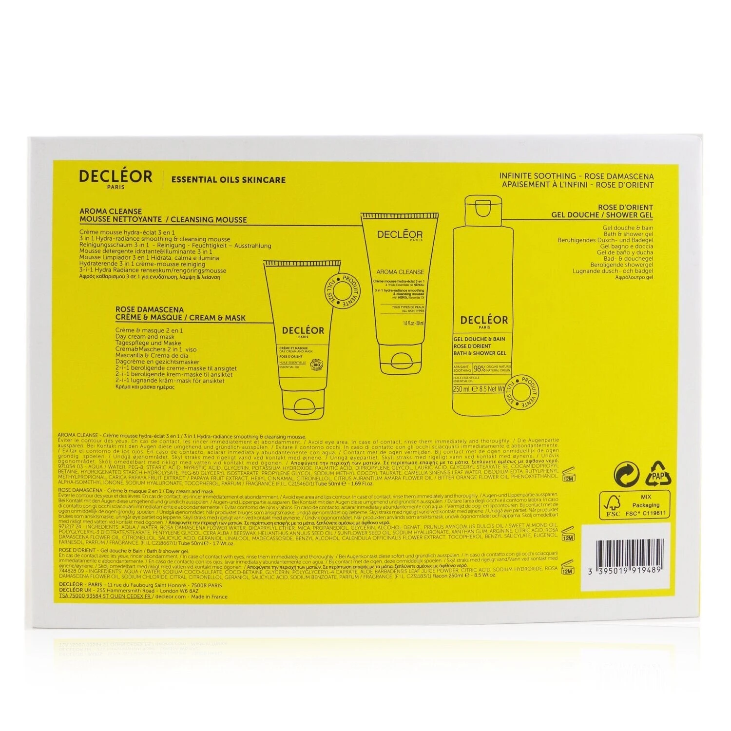 DECLÉOR Decleor Infinite Soothing Rose Damascena Skincare Set: Aroma Cleanse Cleansing Mousse+ Day Cream & Mask+ Bath & Shower Gel 3pcs 3 DECLÉOR Decleor Infinite Soothing Rose Damascena Skincare Set: Aroma Cleanse Cleansing Mousse+ Day Cream & Mask+ Bath & Shower Gel 3pcs - Image 3