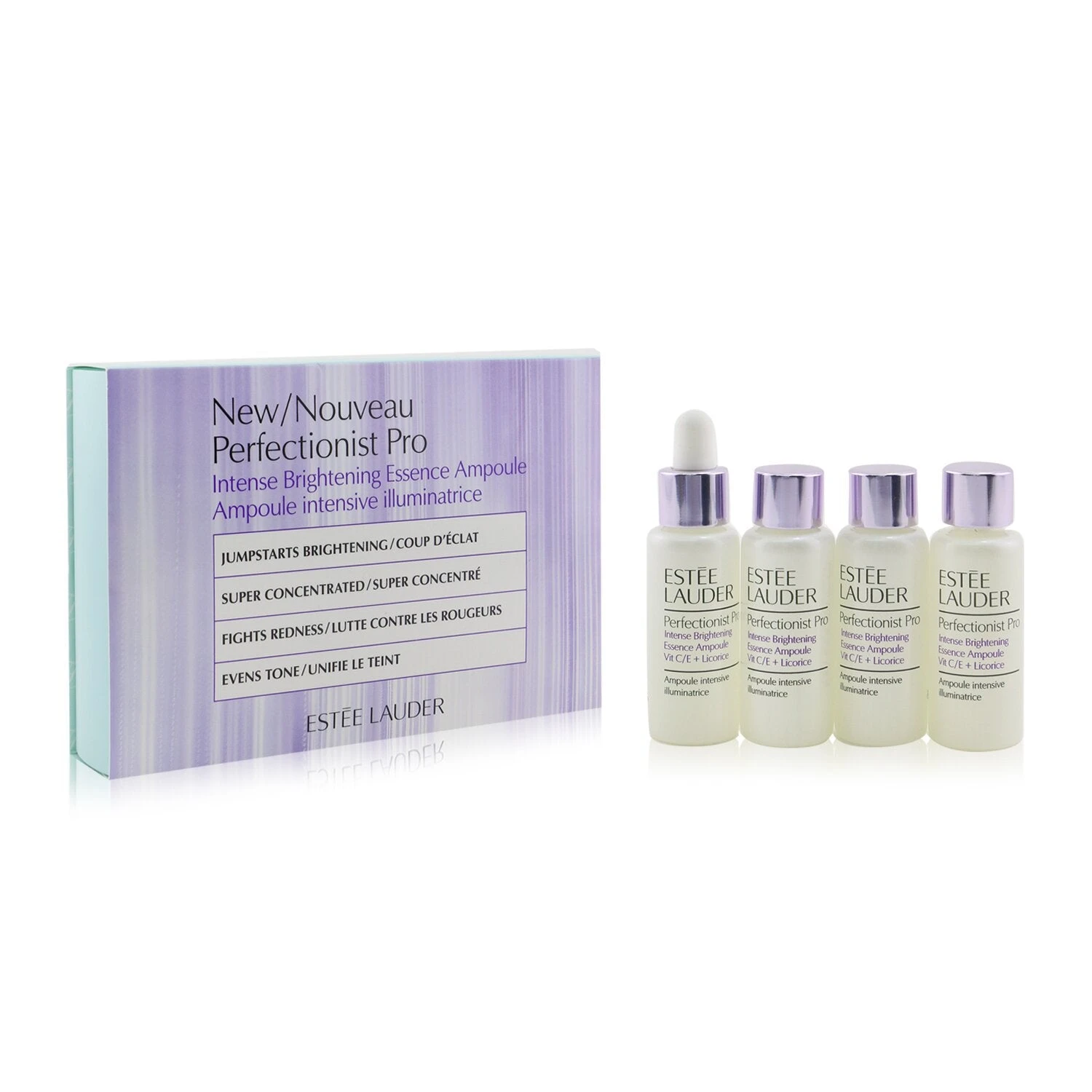 Estee Lauder Perfectionist Pro Intense Brightening Essence Ampoule With Vitamin C/E + Licorice 4x10ml/0.34oz 2 Estee Lauder Perfectionist Pro Intense Brightening Essence Ampoule With Vitamin C/E + Licorice 4x10ml/0.34oz - Image 2