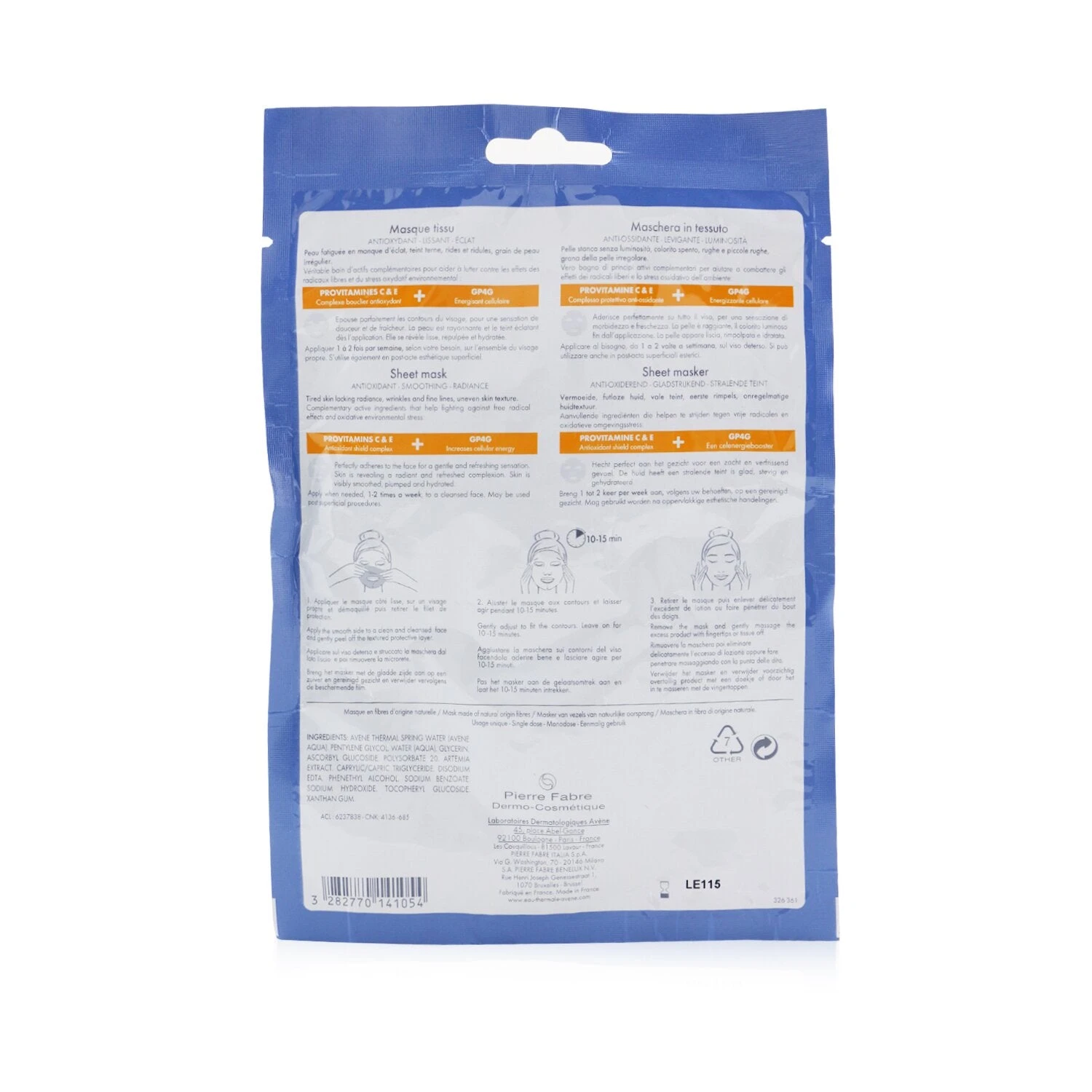 Avène Avene A-OXitive Antioxidant Sheet Mask 1pc 3 Avène Avene A-OXitive Antioxidant Sheet Mask 1pc - Image 3