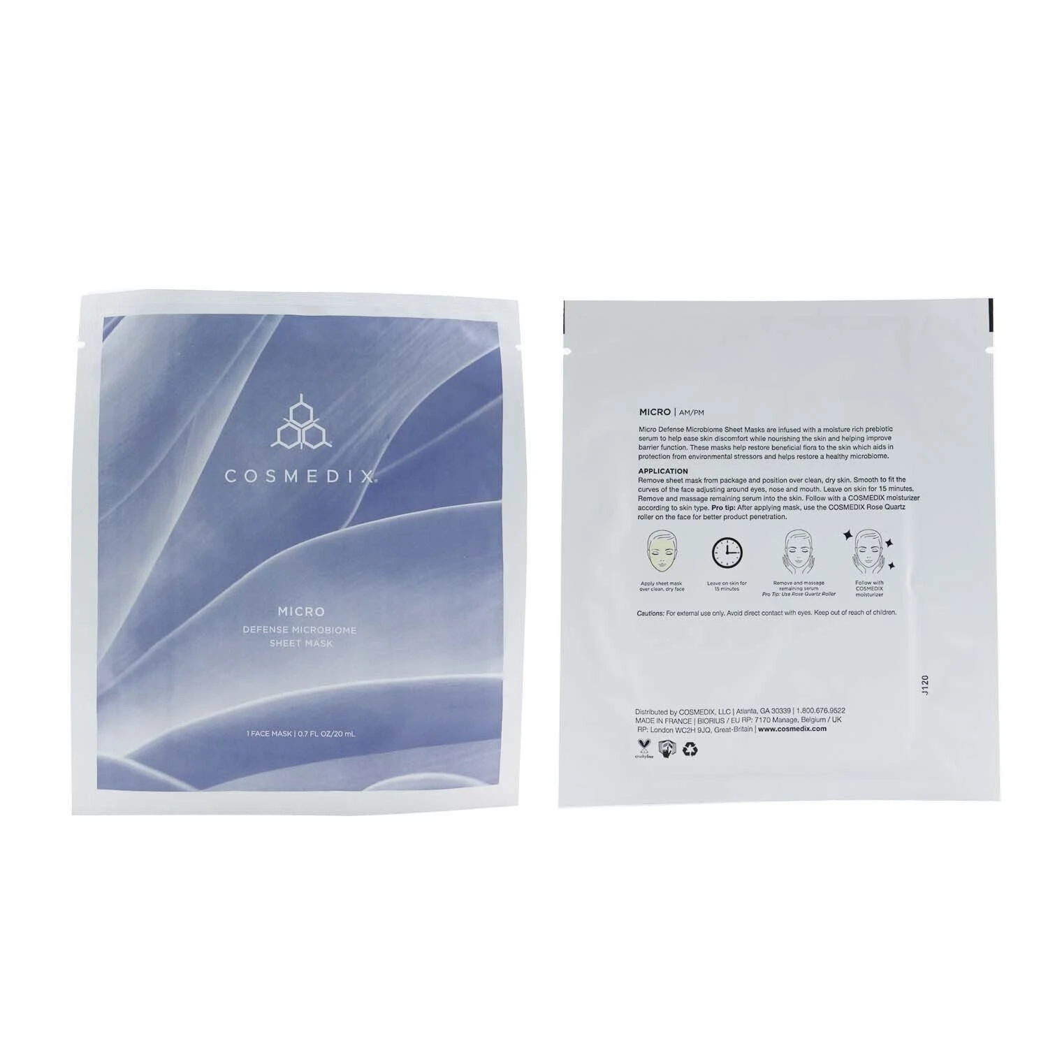 CosMedix Micro Defense Microbiome Sheet Mask (Salon Size) 10sheets 2 CosMedix Micro Defense Microbiome Sheet Mask (Salon Size) 10sheets - Image 2