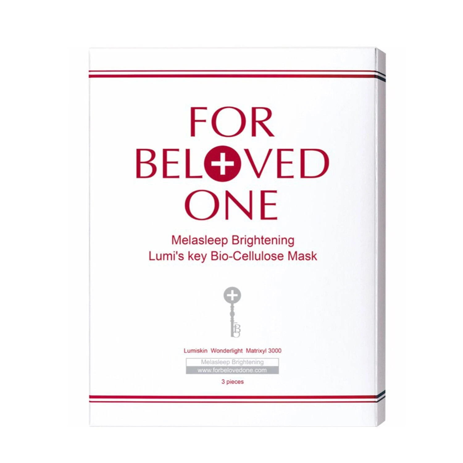 For Beloved One Melasleep Brightening - Lumi's Key Bio-Cellulose Mask 3sheets 1 For Beloved One Melasleep Brightening - Lumi's Key Bio-Cellulose Mask 3sheets