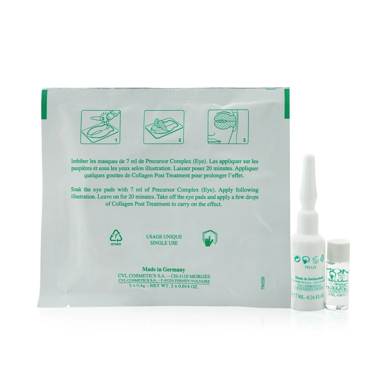 Valmont Eye Regenerating Mask: Collagen Eye Sheet + Precursor Complex + Collagen Post Treatment 5 Applications 3 Valmont Eye Regenerating Mask: Collagen Eye Sheet + Precursor Complex + Collagen Post Treatment 5 Applications - Image 3