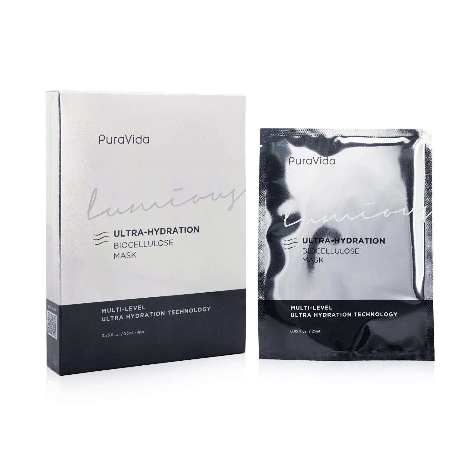 KISS ME PuraVida Luminous Ultra Hydration Biocellulose Mask 4sheets 2 KISS ME PuraVida Luminous Ultra Hydration Biocellulose Mask 4sheets - Image 2