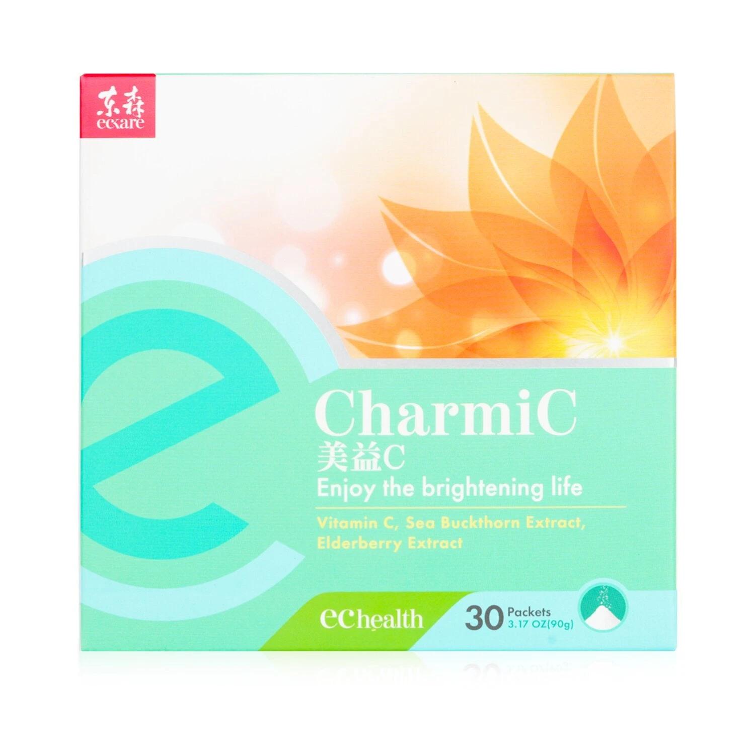 EcKare CharmiC - Brightening Life - Vitamin C, Sea Buckthorn Extract, Elderberry Extract 30 Packets 1 EcKare CharmiC - Brightening Life - Vitamin C, Sea Buckthorn Extract, Elderberry Extract 30 Packets
