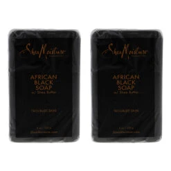 Shea Moisture African Black Soap Bar Acne Prone And Troubled Skin By Shea Moisture For Unisex - 8 Oz Pack Of 2
