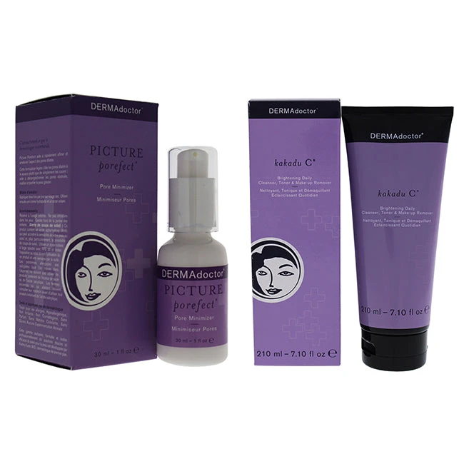 DERMAdoctor Kakadu C Brightening Daily And Picture Porefect Pore Minimizer Kit By DERMAdoctor For Women - 2 Pc Kit 7.10oz Cleanser, 1oz Treatment 1 DERMAdoctor Kakadu C Brightening Daily And Picture Porefect Pore Minimizer Kit By DERMAdoctor For Women - 2 Pc Kit 7.10oz Cleanser, 1oz Treatment