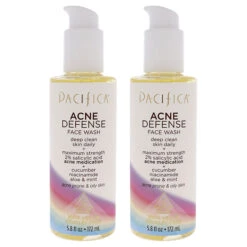 Pacifica Acne Defense Face Wash By Pacifica For Unisex - 5.8 Oz Cleanser - Pack Of 2